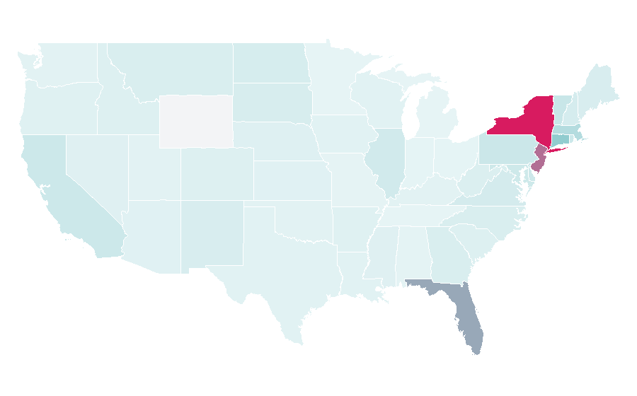 Affinity by region — Eddie Palmieri, United States