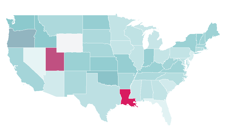 Affinity by region — Edgar Degas, United States