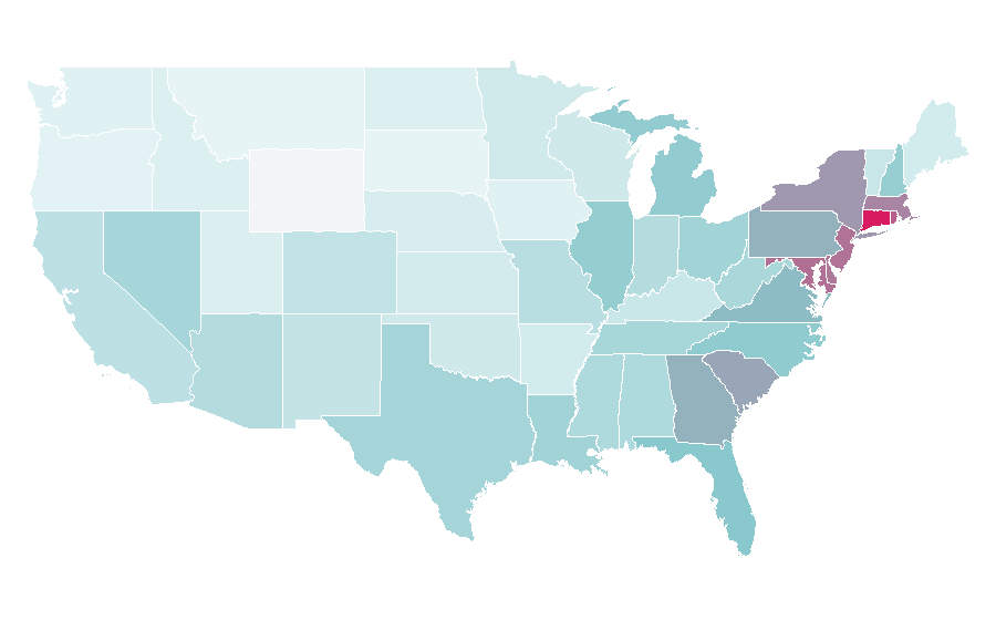 Affinity by region — Edible Arrangements, United States