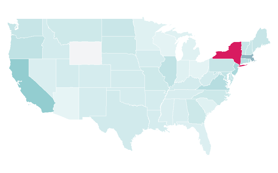 Affinity by region — Editor-in-chief, United States
