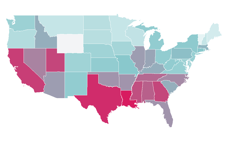 Affinity by region — Edna “E” Mode, United States