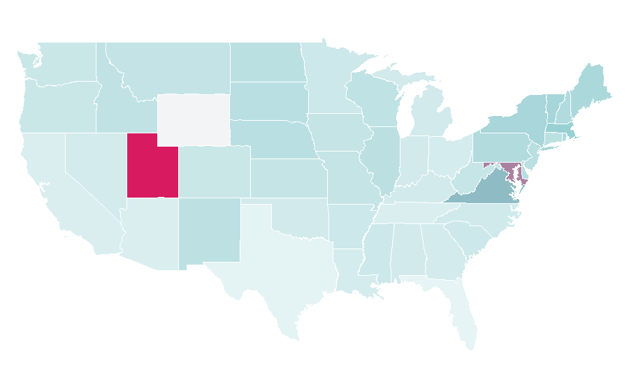 Affinity by region — Education Week, United States