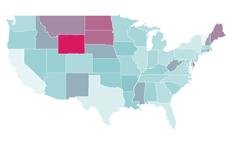 Affinity by region — Educational television, United States