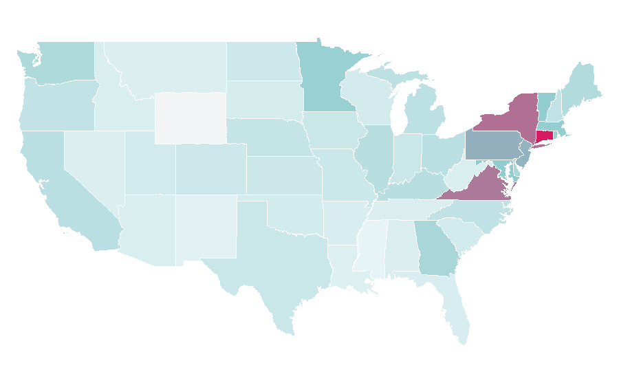 Affinity by region — Eid al-Fitr, United States