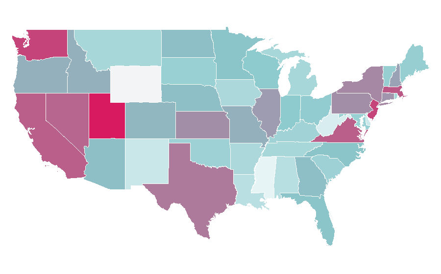 Affinity by region — Eiffel Tower, United States
