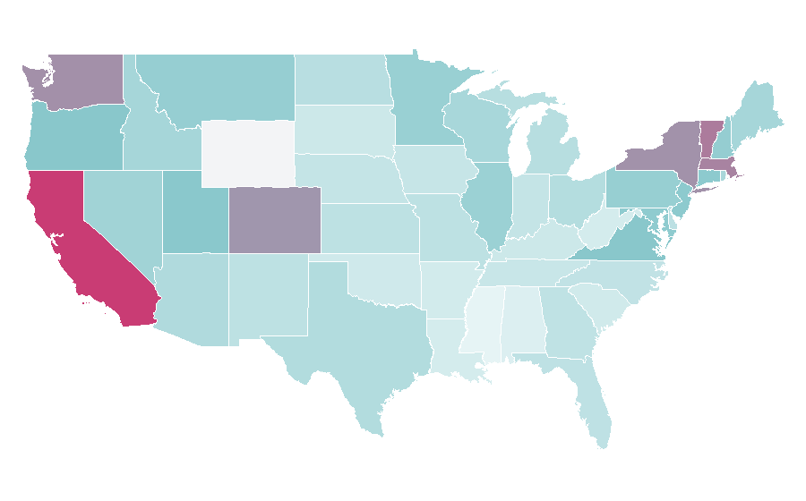 Affinity by region — Eileen Gu, United States
