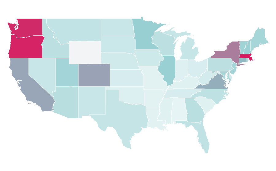 Affinity by region — Eindhoven, United States