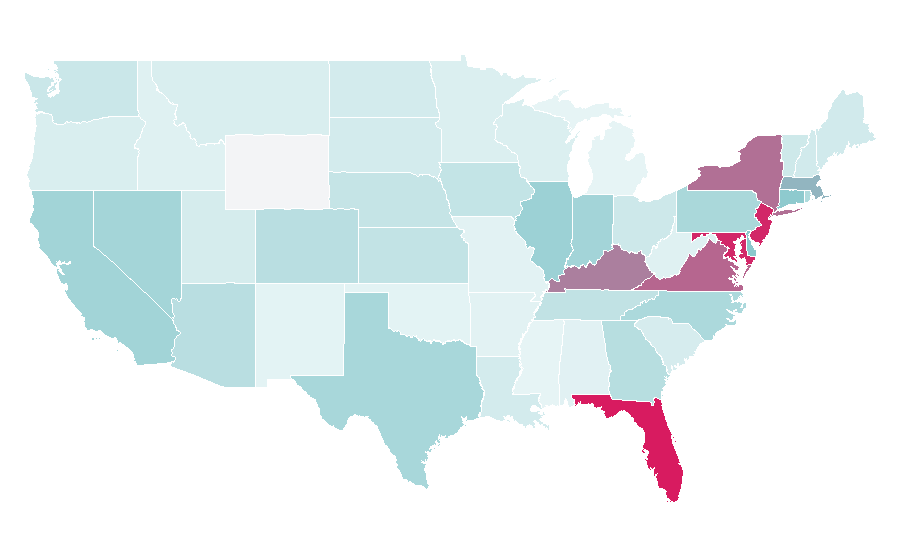 Affinity by region — Eintracht Frankfurt, United States