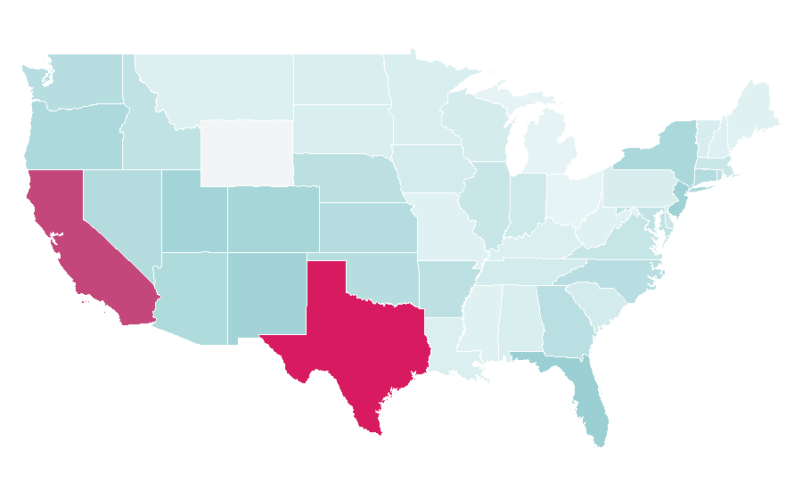 Affinity by region — El Chavo del Ocho, United States