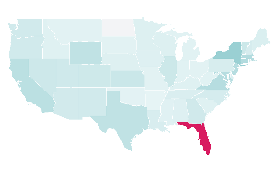 Affinity by region — El País, United States
