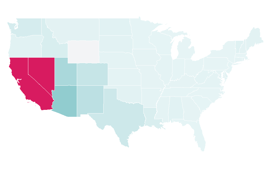 Affinity by region — El Pollo Loco, United States