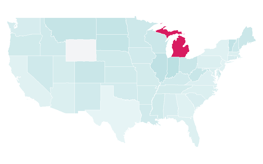 Affinity by region — Electric Forest Festival, United States