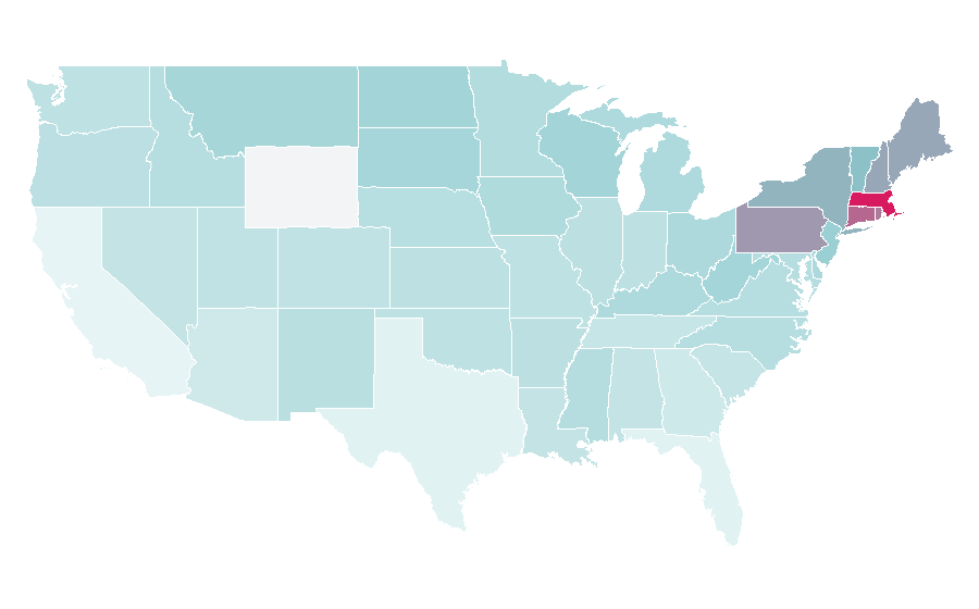 Affinity by region — Electric heating, United States