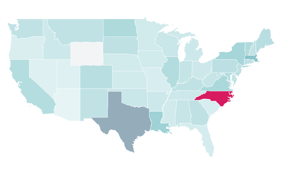 Affinity by region — Electrical grid, United States