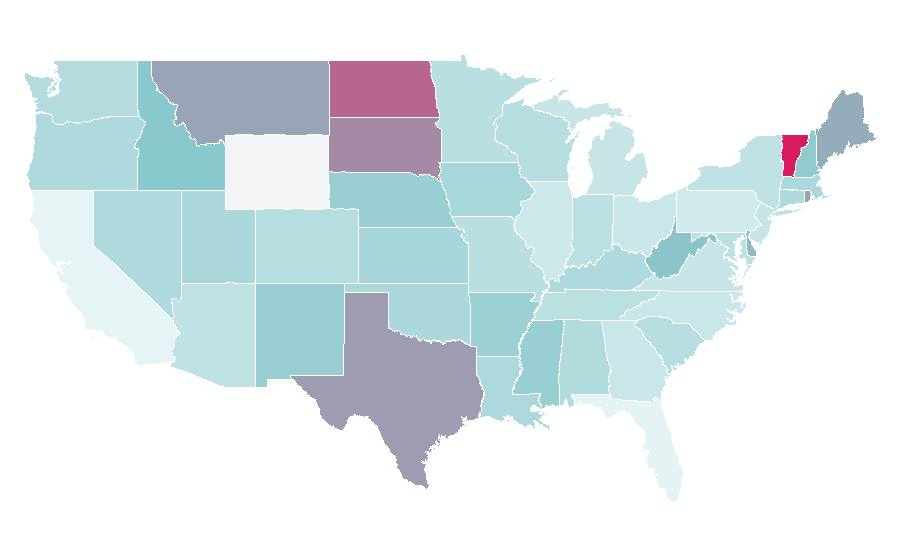 Affinity by region — Electroacoustic music, United States