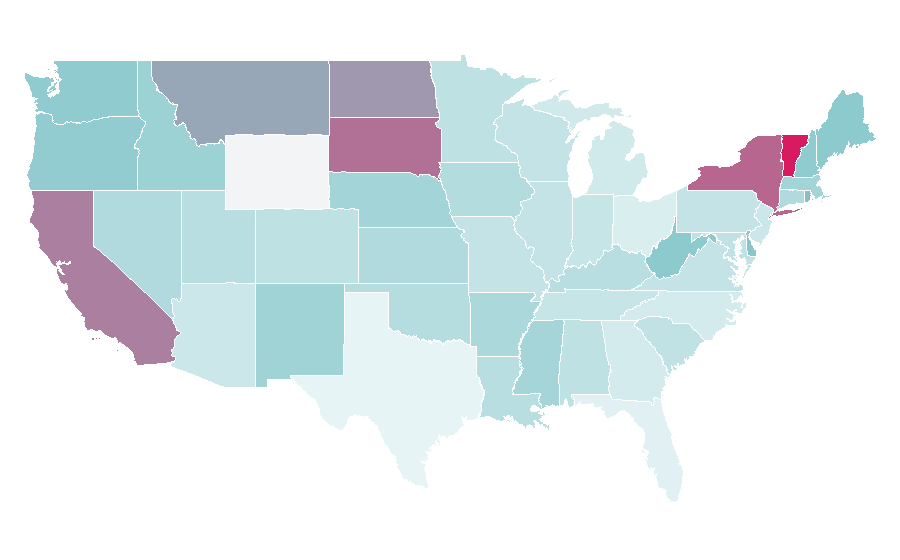 Affinity by region — Electroclash, United States