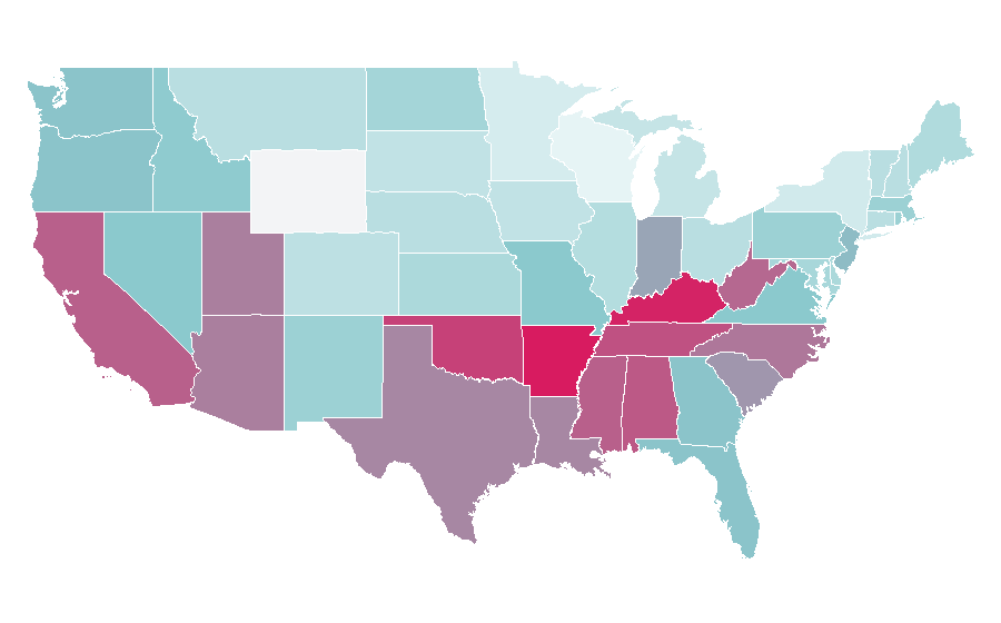 Affinity by region — Electronic drum, United States