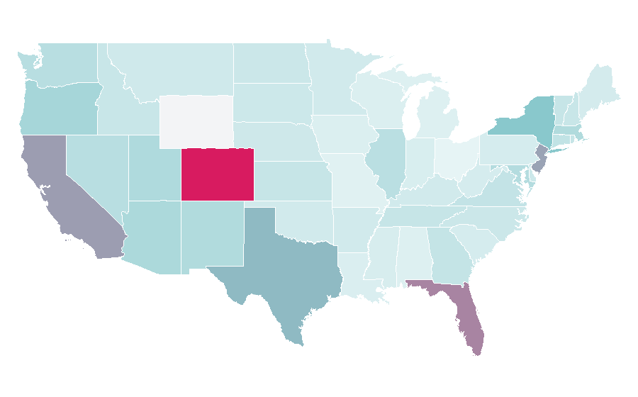 Afinidad por región — Electronica, Estados Unidos