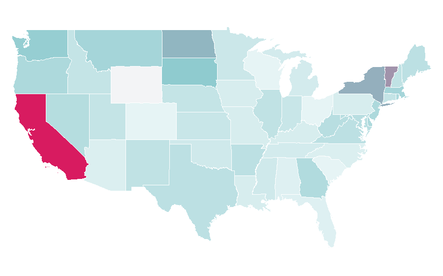 Affinity by region — Electropop, United States