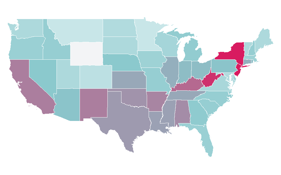 Affinity by region — ELF Cosmetics, United States