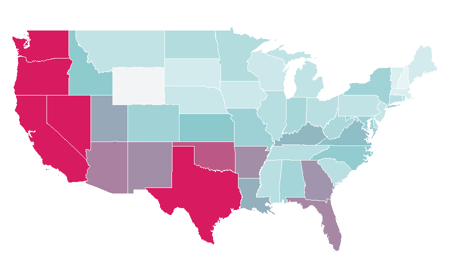 Affinity by region — Elfen Lied, United States
