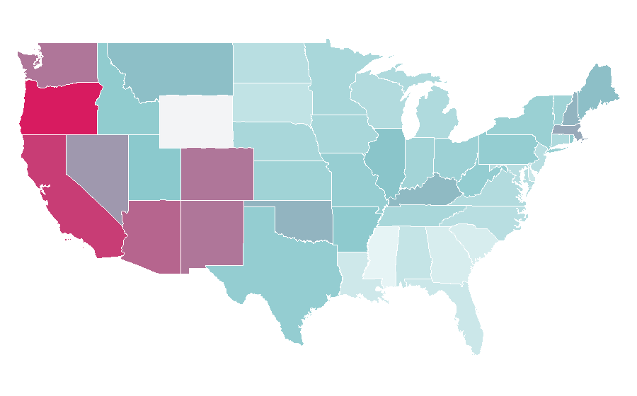 Affinity by region — Eli Roth, United States