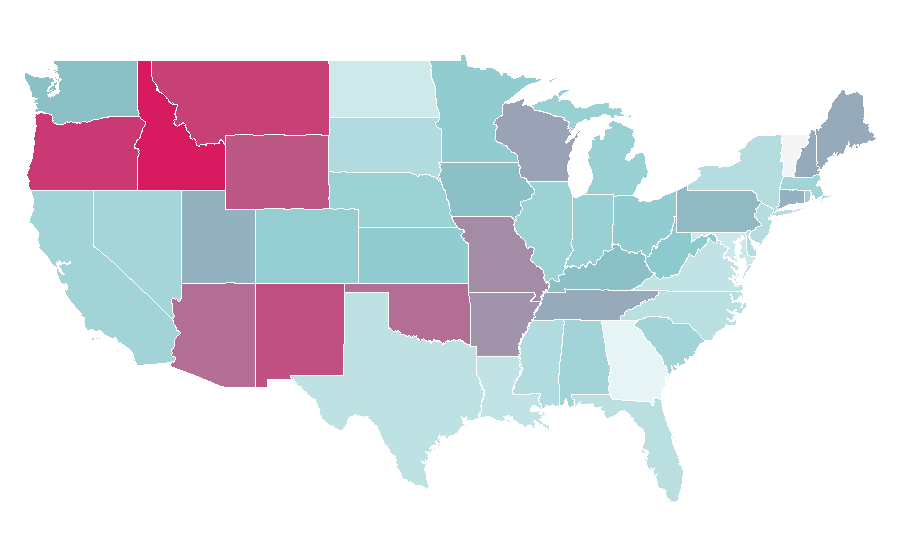 Affinity by region — Eli Wallach, United States