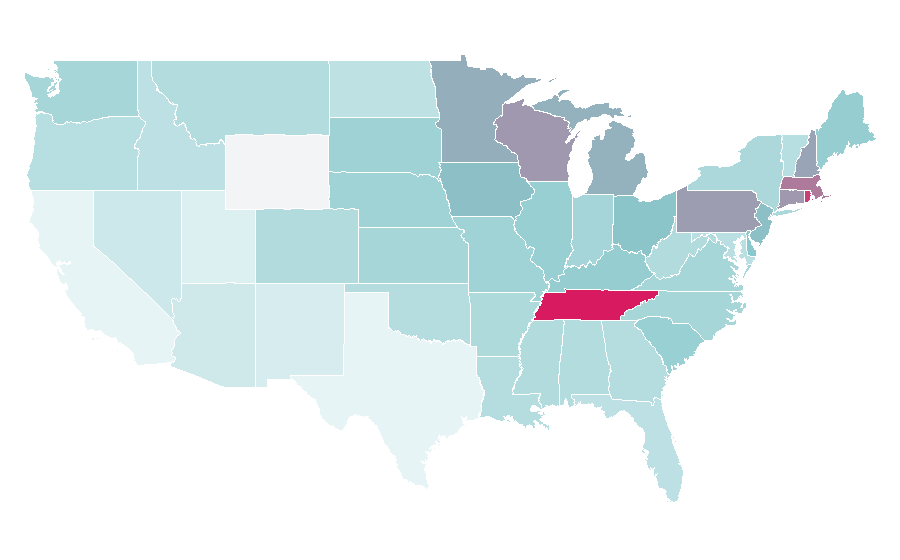 Affinity by region — Elisabeth Hasselbeck, United States