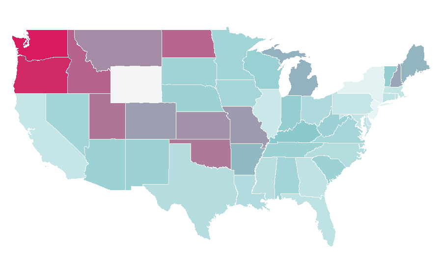 Affinity by region — Elite: Dangerous, United States