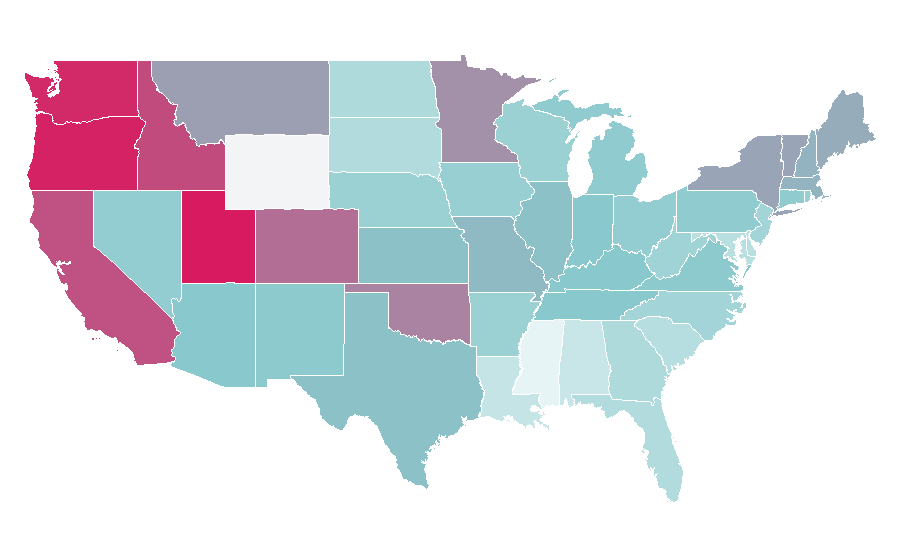 Affinity by region — Elle Fanning, United States