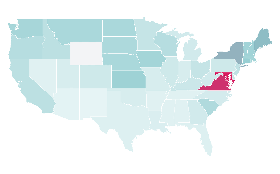 Affinity by region — Elle (magazine), United States