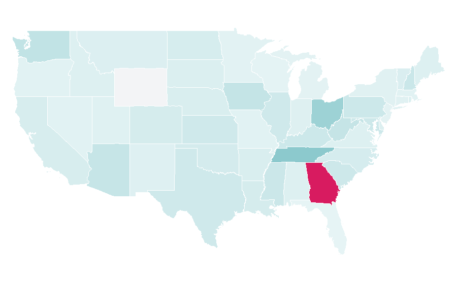 Affinity by region — Elliott, United States