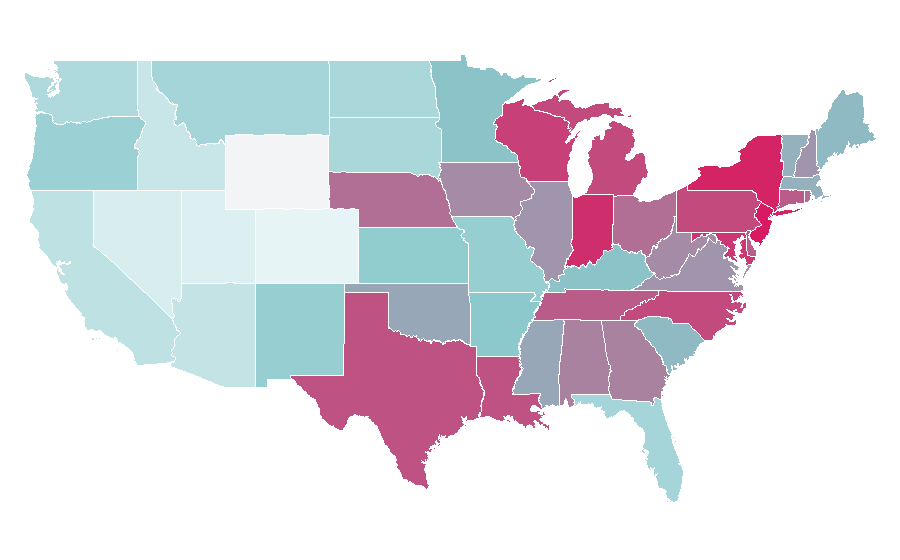 Affinity by region — Ellos, United States