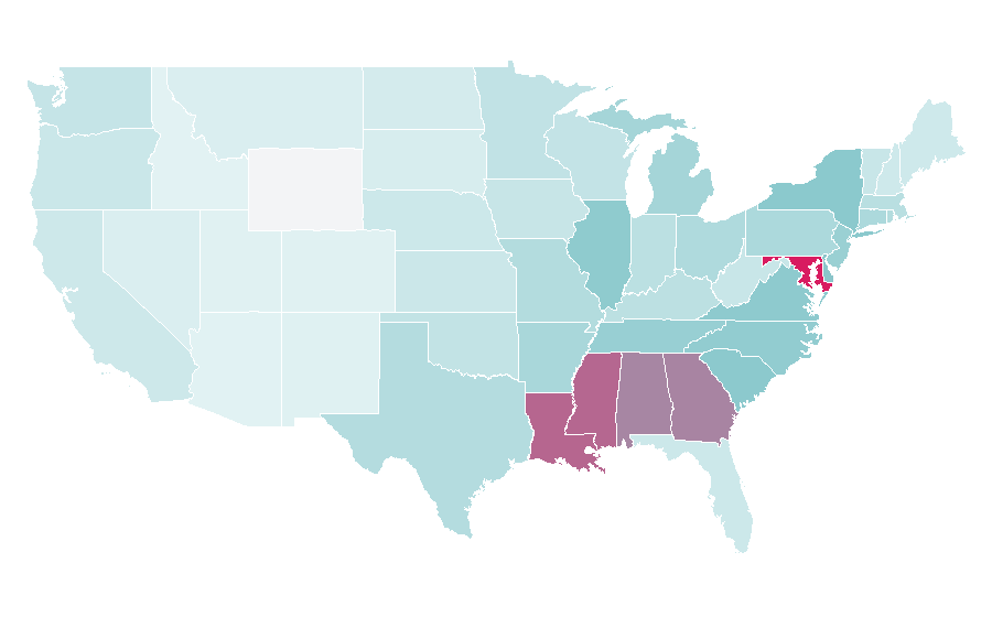 Affinity by region — Eloquii, United States