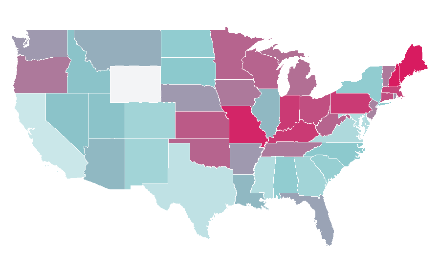 Affinity by region — Elton John, United States