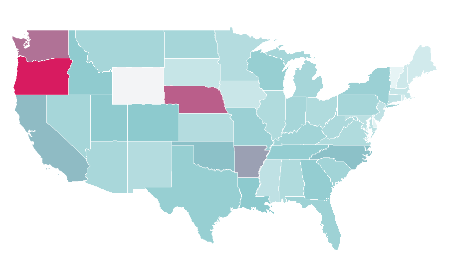 Affinity by region — Emerald, United States