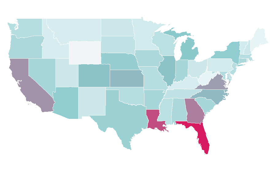 Affinity by region — emergenc, United States