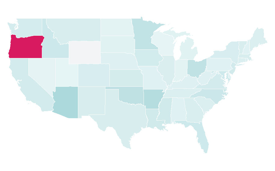 Affinität nach Region — Emergence, USA