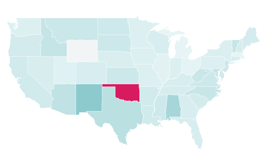 Affinity by region — Emergency medical services, United States