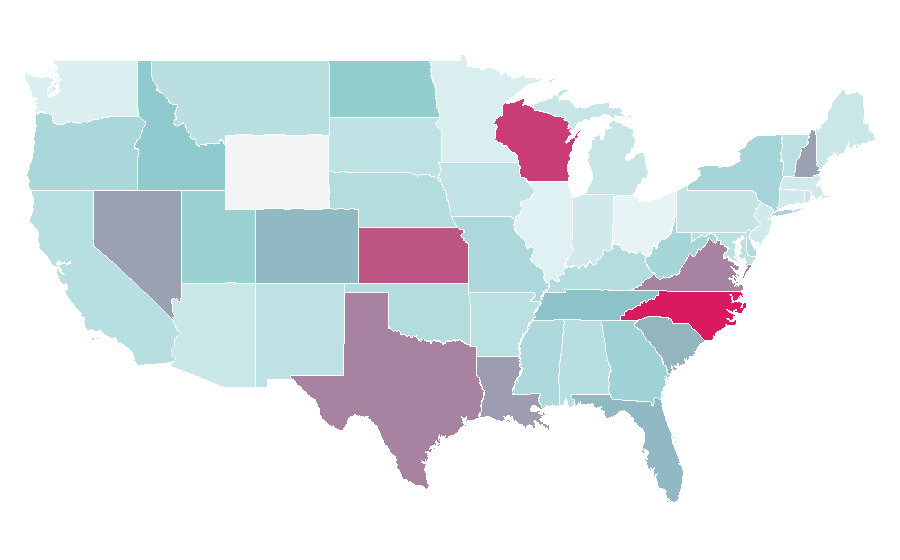 Affinity by region — Emergency service, United States