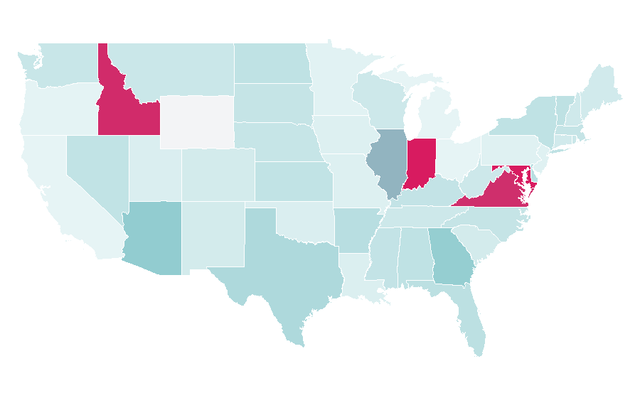Afinidad por región — Emerging technologies, Estados Unidos