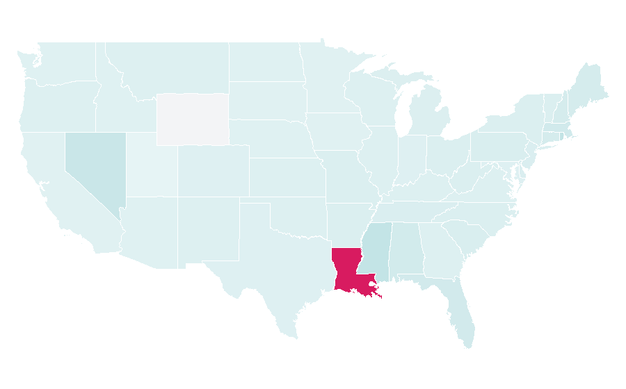 Affinity by region — Emeril Lagasse, United States