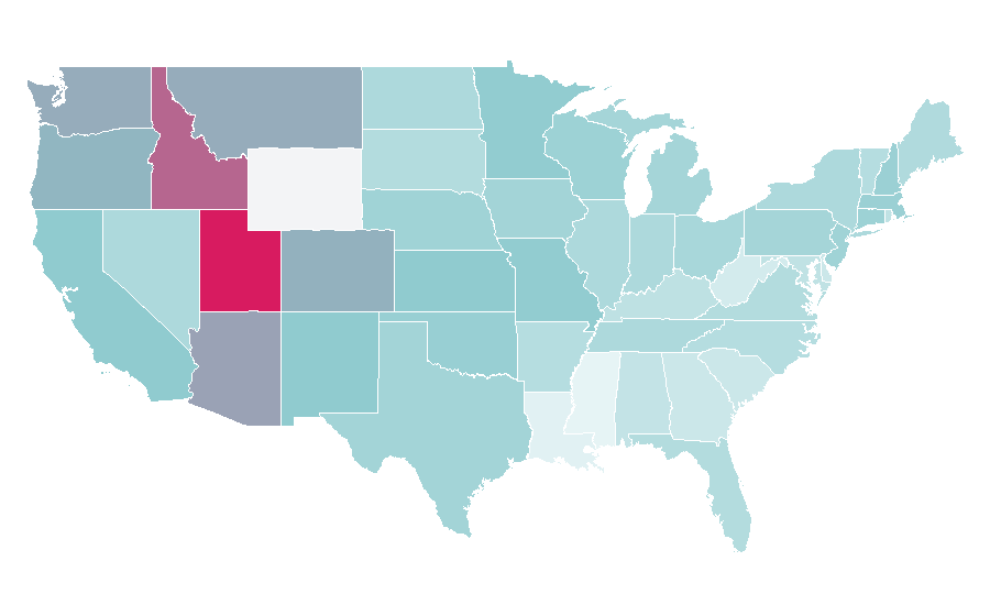 Affinity by region — Emily Blunt, United States