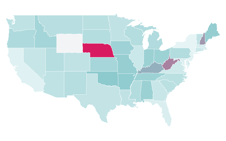 Affinity by region — Emily Kinney, United States