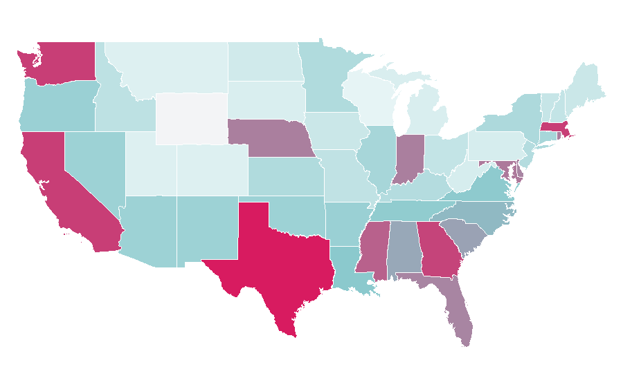 Affinity by region — Emmanuel (singer), United States