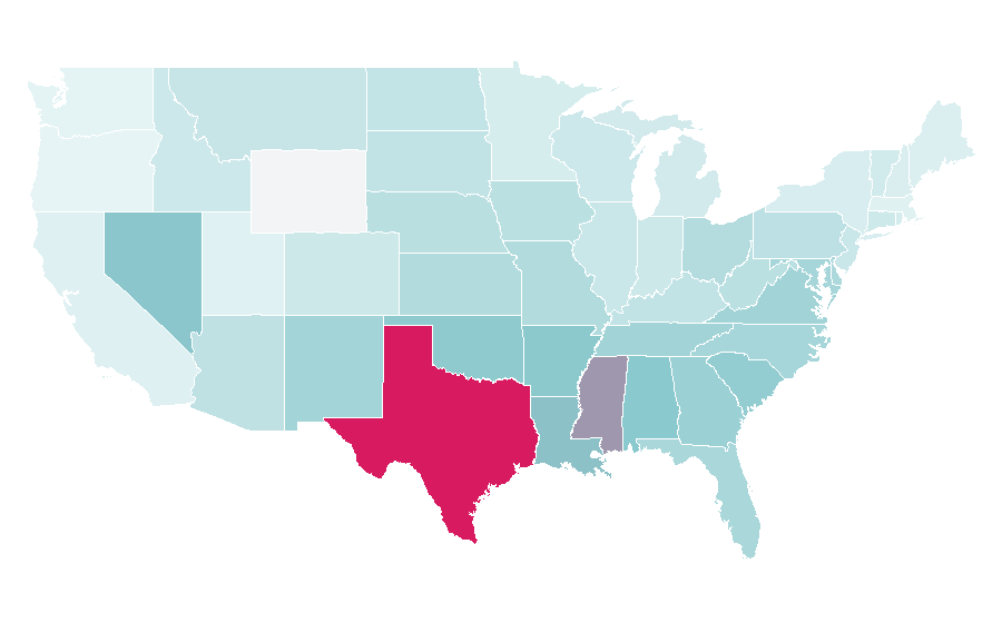 Affinity by region — Emmitt Smith, United States