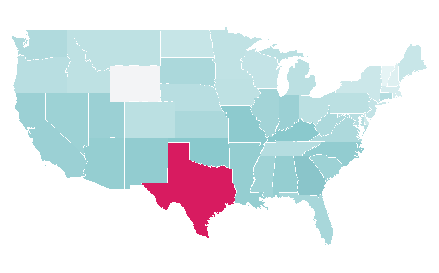 Affinity by region — Emo (music), United States