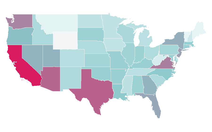 Affinity by region — Emoji, United States