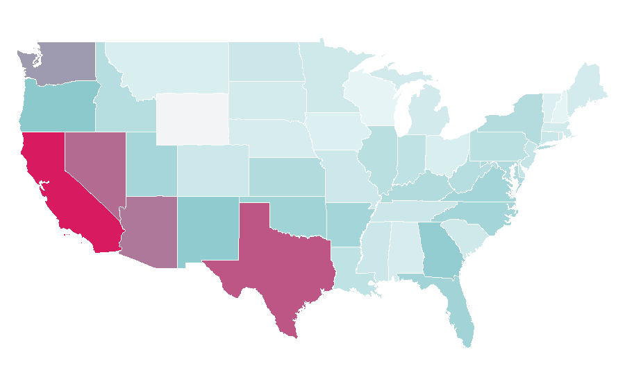 Affinity by region — Emoticon, United States