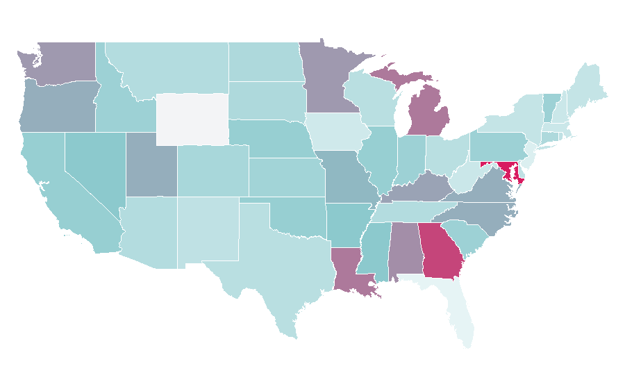 Affinity by region — Emotional intimacy, United States